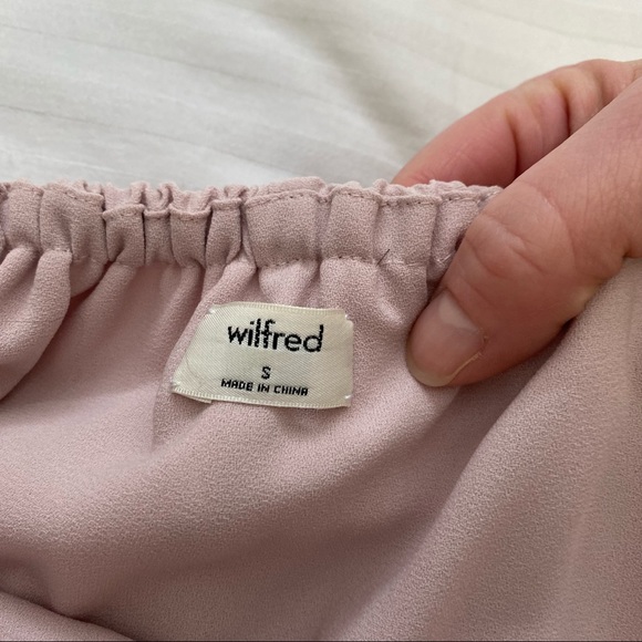 Aritzia Wilfred Promener Off the Shoulder Blouse Pink size Small - Picture 6 of 10